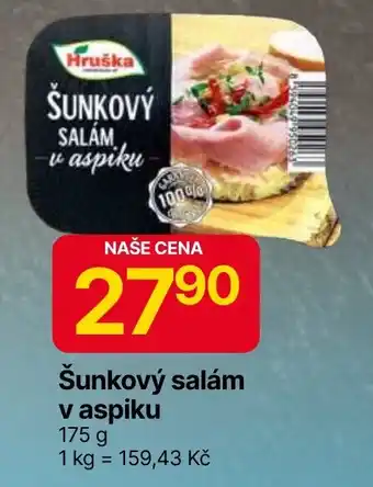 Hruška Šunkový salám v aspiku nabídka