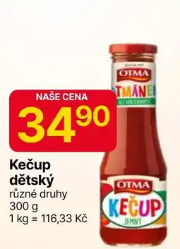 Hruška OTMA Kečup dětský nabídka