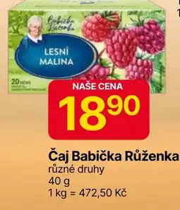 Hruška Čaj Babička Růženka nabídka