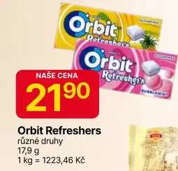 Hruška Orbit Refreshers nabídka