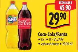Albert Coca-Cola/Fanta nabídka