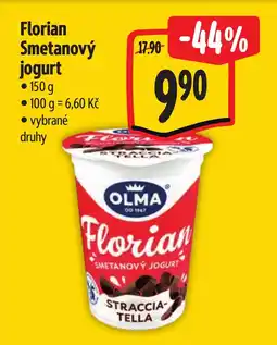 Albert OLMA Florian Smetanový jogurt nabídka