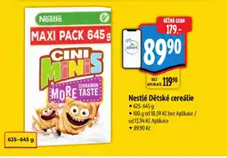 Albert Nestlé Dětské cereálie nabídka