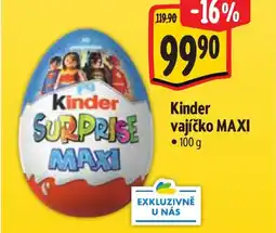 Albert Kinder vajíčko Maxi nabídka