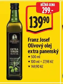 Albert Franz Josef Olivový olej extra panenský nabídka