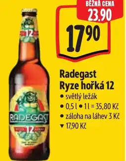 Albert Radegast Ryze hořká 12 nabídka