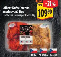 Albert Albert Kuřecí stehna marinovaná Duo nabídka