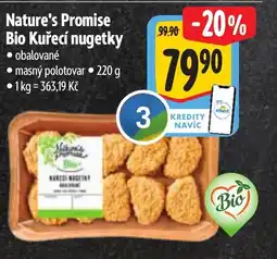 Albert Nature's Promise Bio Kuřecí nugetky nabídka