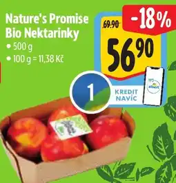 Albert Nature's Promise Bio Nektarinky nabídka