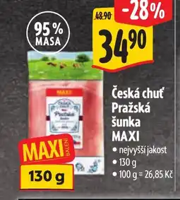 Albert Česká chuť Pražská šunka Maxi nabídka