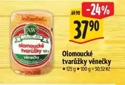 Albert Olomoucké tvarůžky věnečky nabídka