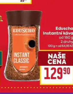 Billa Eduscho Instantní káva od 180 g nabídka