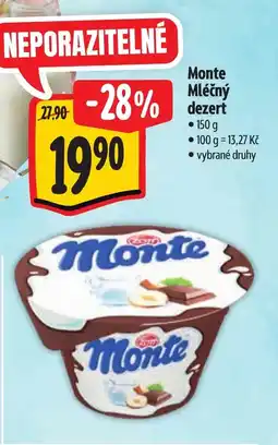 Albert ZOTT Monte Mléčný dezert nabídka