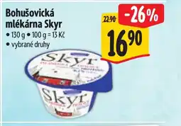 Albert Bohušovická mlékárna Skyr nabídka