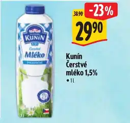 Albert Kunín Čerstvé mléko 1,5% nabídka