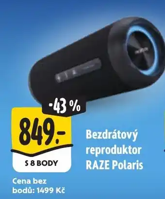 Albert Bezdrátový reproduktor RAZE Polaris nabídka