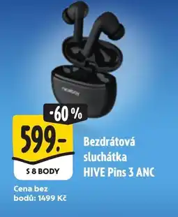 Albert Bezdrátová sluchátka HIVE Pins 3 ANC nabídka