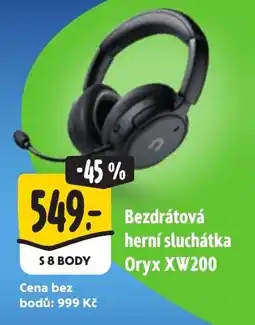 Albert Bezdrátová herní sluchátka Oryx XW200 nabídka