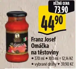 Albert Franz Josef Omáčka na těstoviny nabídka