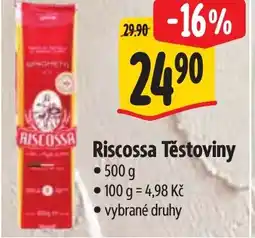 Albert Riscossa Těstoviny nabídka
