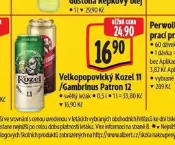 Albert Pivo velkopopovický kozel 11 nabídka