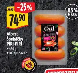 Albert Špekáčky piri-piri nabídka