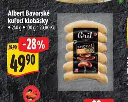 Albert Bavorské kuřecí klobásky nabídka