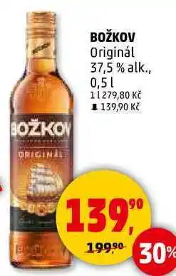 Penny Market Božkov Original 37,5%, 0,5 l nabídka