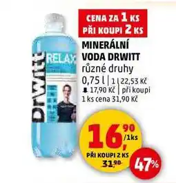 Penny Market MINERÁLNÍ VODA DRWITT různé druhy, 0,75 l nabídka