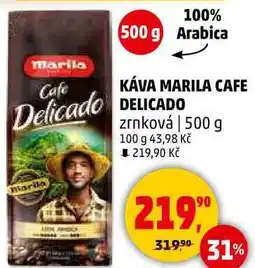 Penny Market KÁVA MARILA CAFE DELICADO zrnková, 500 g nabídka