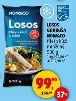 Penny Market LOSOS GORBUŠA NOWACO filet s kůží, mražený, 500 g nabídka