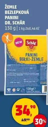 Penny Market ŽEMLE BEZLEPKOVÁ PANINI DR. SCHÄR, 130 g nabídka