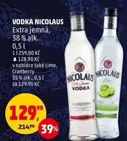 Penny Market VODKA NICOLAUS Extra jemná, 38% alk., 0,5 l nabídka
