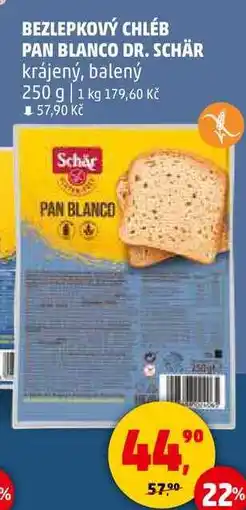 Penny Market BEZLEPKOVÝ CHLÉB PAN BLANCO DR. SCHÄR krájený, balený, 250 g nabídka