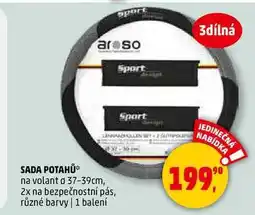Penny Market SADA POTAHŮ, na volant o 37-39cm, 2x na bezpečnostní pás, různé barvy, 1 balení nabídka