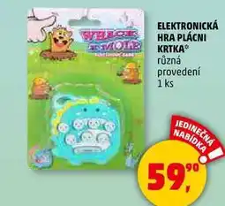 Penny Market ELEKTRONICKÁ HRA PLÁCNI KRTKA různá provedení, 1 ks nabídka