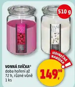 Penny Market VONNÁ SVÍČKA doba hoření až 72 h, různé vůně, 1 ks nabídka