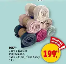 Penny Market DEKA 100% polyester - mikrovlákno, 140 x 200 cm, různé barvy, 1 ks nabídka