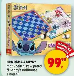 Penny Market HRA DÁMA A MLÝN motiv Stitch, Paw patrol či Gabby's Dollhouse, 1 balení nabídka