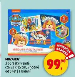 Penny Market MOZAIKA 3 obrázky v sadě, cca 21 x 15 cm, vhodné od 5 let, 1 balení nabídka