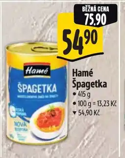 Albert Hamé Špagetka nabídka