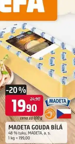 Trefa MADETA GOUDA BÍLÁ 48% tuku, 100g nabídka