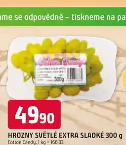 Trefa HROZNY SVĚTLÉ EXTRA SLADKÉ 300 g nabídka