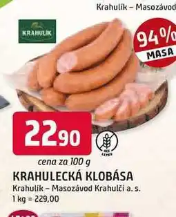 Trefa KRAHULECKÁ KLOBÁSA 100 g nabídka