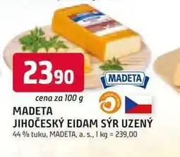 Trefa MADETA JIHOČESKÝ EIDAM SÝR UZENÝ 44% tuku, 100 g nabídka