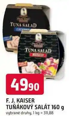 Trefa F. J. KAISER TUŇÁKOVÝ SALÁT 160 g nabídka