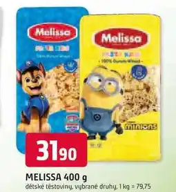 Trefa MELISSA 400 g dětské těstoviny nabídka