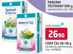 Trefa COOP ČAJ 26-30 g nabídka