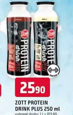 Trefa ZOTT PROTEIN DRINK PLUS 250 ml nabídka