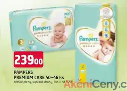 Trefa Pampers premum care dětské pleny, vybrané druhy nabídka